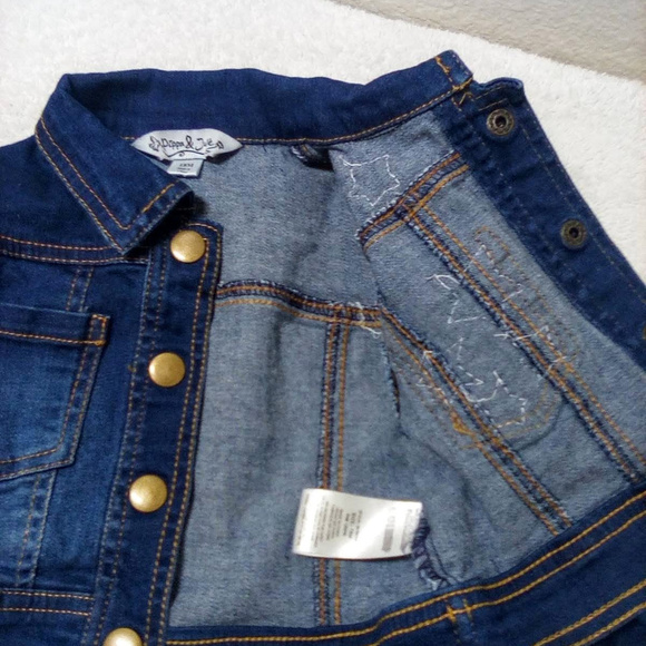 Pippa & Julie Girls Star Rhinestone Jean Jckt 18M - Picture 5 of 8